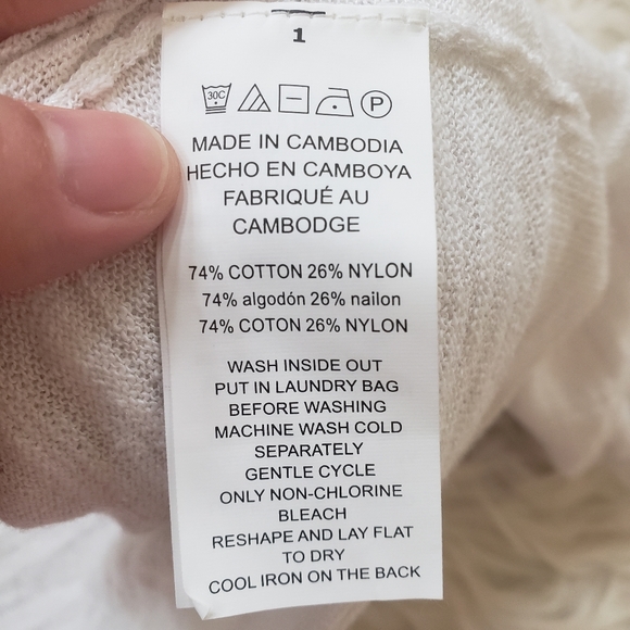 NEW Michael Kor White Draped Waterfall Front Lightweight Cardigan - Picture 5 of 5